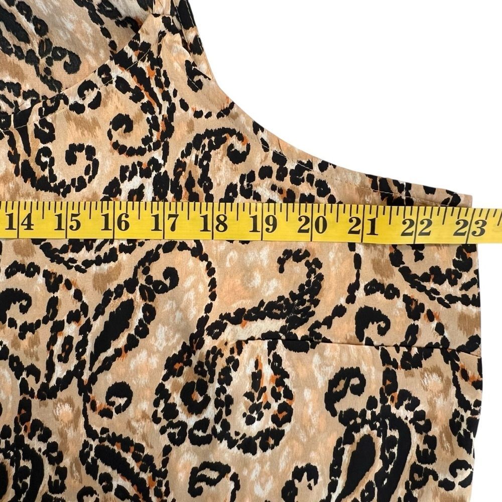 Chicos Womens Paisley Tunic Top Size XL Beaded Resort Flowy Boho Beach Loose - Picture 5 of 10